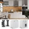 Spülenunterschrank Fame-Line Weiß Landhaus 80 cm mit Regal, AP Eiche Vicco Bild 2