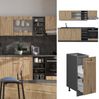 Küchenzeile R-Line Artisan Eiche/Anthrazit 240 cm ohne Arbeitsplatte Vicco Bild 2
