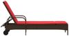 vidaXL Sonnenliege mit Rollen und Kissen Braun Poly Rattan 368314 Bild 5