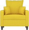 vidaXL Sessel Hellgelb 60 cm Stoff 359256 Bild 3