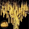 LMaxhome Lichterkette LED Weihnachtsdeko Meteorschauer Röhre Regenlichterkette Wasserdicht, 30/50CM Schlauch Außen Garten Party Weihnachtsbaum Icicle Lichterregen Bild 5