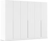 rauch Alabama, Kleiderschrank, 6-türig, mit 6 Einlegeböden und 3 Kleiderstangen, Farbe Weiß, BxHxT 271x210x54cm Bild 3