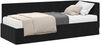 vidaXL Eckbettgestell mit Matratze mit Kopfteil 2 pcs Schwarz Samt 3393843 Bild 2