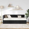 vidaXL Eckbettgestell mit Matratze mit Kopfteil 2 pcs Schwarz Samt 3393843 Bild 3
