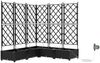 vidaXL Garten-Pflanzgefäß 5 pcs Schwarz 120 x 120 x 126 cm Kunststoff 42002855 Bild 2