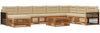 vidaXL Outdoor-Sofagarnitur 9 pcs Natur und Beige Massivholz Akazie 3383746 Bild 2