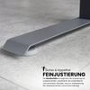 bümö höhenverstellbarer Schreibtisch 120 x 80 cm in grau, Gestell weiß - Höhenverstellbar Elektrisch Stehpult mit 3-fach Speicher, Computertisch, Ergonomischer Steh-Sitz Tisch, Bürotisch, LXK65-12-5-W Bild 3