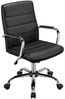 Yaheetech Bürostuhl mit Wippfunktion, verstellbare Sitzhöhe (46-56 cm), Kunstleder, 61,5 x 60 x 93 - 103 cm, Schwarz Bild 5
