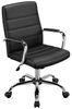 Yaheetech Bürostuhl mit Wippfunktion, verstellbare Sitzhöhe (46-56 cm), Kunstleder, 61,5 x 60 x 93 - 103 cm, Schwarz Bild 4
