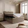 Lookway Boxspringbett ISADORA II GOLD mit zwei Bettkästen für Bettwäsche (Boxspringbett mit Topper), Breite: 140/160/180x200 Bild 2