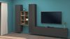 Wohnwand >Benevent< (4-teilig) in Anthrazit matt - 320x180x30 (BxHxT) Bild 2