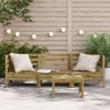 vidaXL Gartensofa 3-Sitzer Kiefernholz Imprägniert 838032 Bild 3
