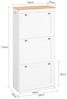 SoBuy FSR144-WN Schuhschrank, MDF, Lackiert, Weiß, 53 x 116 x 24 cm Bild 3