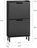 SoBuy FSR177-SCH Schuhschrank, MDF, Lackiert, Schwarz, 50 x 90 x 19 cm Bild 3