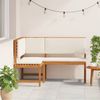 vidaXL Gartenstuhl mit Kissen Braun 140 x 100 x 91cm Massivholz Akazie 4107149 Bild 3