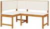 vidaXL Gartenstuhl mit Kissen Braun 140 x 100 x 91cm Massivholz Akazie 4107149 Bild 2