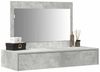 vidaXL Schminktisch mit Schubladen Grau 100 x 40 x 70 cm Holzwerkstoff 865211 Bild 3
