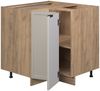 Eckunterschrank Fame-Line GrauBeige 80.5 cm , AP Anthrazit Vicco Bild 4