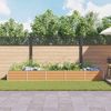 vidaXL Hochbeet Hellbraun 400 x 80 x 45 cm Verzinkter Stahl 42017339 Bild 4