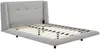 Vente-unique - PENAVI Bett Stoff Grau - B 219 cm x H 103 cm x L 176 cm Bild 3