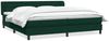 vidaXL Boxspringbett mit Matratzen Dunkelgrün 180x220 cm Samt 3317916 Bild 2