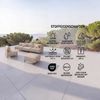 Garten Lounge Set SUN – Outdoor Möbel Set mit Sofa, Sessel und Hocker, UV-beständig und wasserabweisend Bild 4