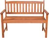 Gartenbank TORBEN 2-Sitzer - 110cm Breit, Akazie, Natur | Terrassenbank Wetterfest Sitzbank Outdoor Bank Bild 3
