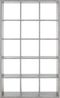 FORTE Mauro Regal, Holzwerkstoff, Grau, 107,2 x 176,3 x 32,9 cm Bild 3