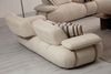 Sitzgruppe/Sofa Set - Modulares Wohnzimmergarnitur "Quince" 3+2+1 + Mittelkonsolentisch + Hocker-Beige Bild 4