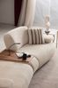 Sitzgruppe/Sofa Set - Modulares Wohnzimmergarnitur "Quince" 3+2+1 + Mittelkonsolentisch + Hocker-Beige Bild 5