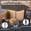 Kingsleeve Sonnenschirm, halbrund, wasserabweisend, UV-Schutz 50+, Stahl anthrazit, 270 cm Bild 3