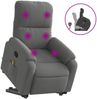 vidaXL Massagesessel mit Aufstehhilfe Dunkelgrau Mikrofasergewebe 3204938 Bild 2