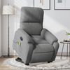 vidaXL Massagesessel mit Aufstehhilfe Dunkelgrau Mikrofasergewebe 3204938 Bild 1