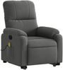 vidaXL Massagesessel mit Aufstehhilfe Dunkelgrau Mikrofasergewebe 3204938 Bild 3