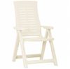 vidaXL Verstellbare Gartenstühle 2 Stk. Kunststoff Weiß 315830 Bild 2