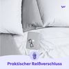 Wolkenfeld Kissenbezug Mako-Satin Baumwolle Kopfkissenbezug - Premium Kissenbezug, Größe 80x80, 40x80 und 70x90 cm I Baumwollsatin Bild 4