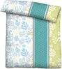 Traumhaft schlafen - Castell - Markenbettwäsche Baumwoll Renforce Bettwäsche 0040565 FLORAL LÄNGS, türkis, 1x 135x200 cm + 1x 80x80 cm Bild 2
