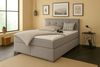 Boxspringbett TOM-OM 120 x 200 cm mit gepolstertem Kopfteil. Farbe: Dunkelgrau Bild 2