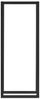 Kaminholzregal Kasan 50x150x25 cm Stahl Schwarz en. casa Bild 2