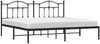 vidaXL Bettgestell mit Kopfteil Metall Schwarz 200x200 cm 353446 Bild 4