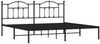 vidaXL Bettgestell mit Kopfteil Metall Schwarz 200x200 cm 353446 Bild 3