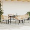 vidaXL 5-tlg. Garten-Essgruppe mit Kissen Braun Poly Rattan Glas 3334620 Bild 3