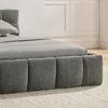 MODFU Polsterbett Gemütlicher Sitzhocker in kuscheligem Chenille (Packung, 1-tlg, Aus Eukalyptusholz,fügt sich warm in jedes Wohnzimmer ein,140x200 cm), Stabiler Eisenrahmen mit dekorativem Quilt-Muster(ohne Matratze) Bild 4