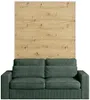 Vente-unique - BEGANIO Bett Holz, Platte BeigeWeiß - B 123 cm239,2 cm x H 225 cm x L 200 cm Bild 5