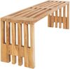 Sitzbank >Benidorm< in Braun, Teak - 140x48x35cm (BxHxT) Bild 4