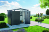 Biohort Gerätehaus Panorama, P2: 273 x 198 x 227 (b x t xh) cm, silber-metallic Bild 2
