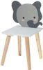 Koopman Kinderstuhl Kinderhocker MDF 52x30x24 cm Fisch / Elefant / Wal / Bär zur Auswahl (1 St), Elefant, MDF, Stuhl, demontiert Bild 1