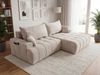 GRAINGOLD Ecksofa Tulio, Ecksofa mit Stauraum, gesteppte Sitzfläche, mit Schlaffunktion, Velour-Stoff, Beige, Rechts Bild 3