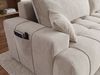 GRAINGOLD Ecksofa Tulio, Ecksofa mit Stauraum, gesteppte Sitzfläche, mit Schlaffunktion, Velour-Stoff, Beige, Rechts Bild 4
