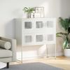 vidaXL Sideboard Weiß 100,5x39x107 cm Kaltgewalzter Stahl 853427 Bild 3